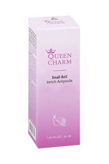 Сыворотка Queen Charm ампульная с муцином улитки 80% для лица 30 мл