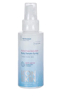Сыворотка-спрей Icon Skin для тела Acne Free Solution а для кожи склонной к акне 100 мл