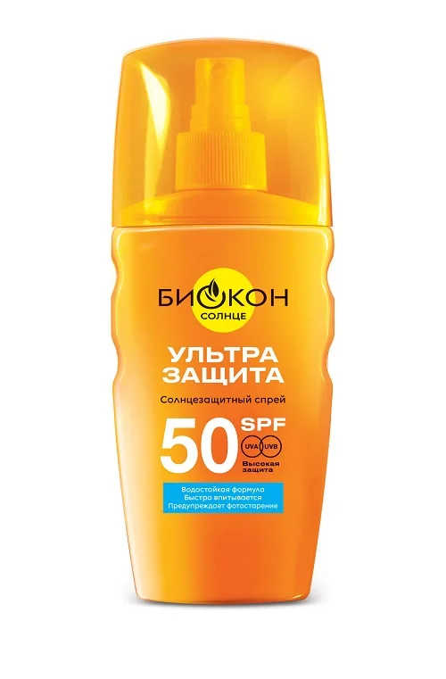 Спрей солнцезащитный Биокон SPF-50 160 мл