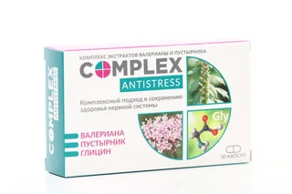 Комплекс экстрактов Антистресс валерианы / пустырника 30 шт капсулы