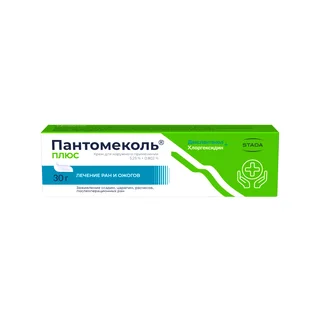 Пантомеколь Плюс Крем для наружного применения 5,25%+0,802% Туба 30 гр