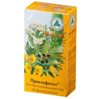 Сбор Проктофитол Раст. порошок 2 гр Ф/П 20 шт Клс