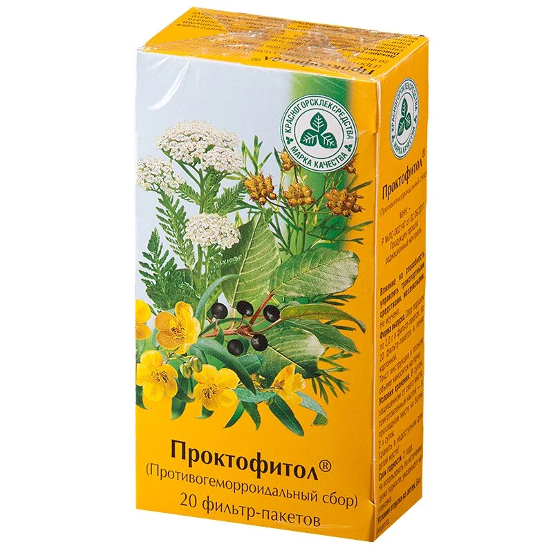 Сбор Проктофитол Раст. порошок 2 гр Ф/П 20 шт Клс