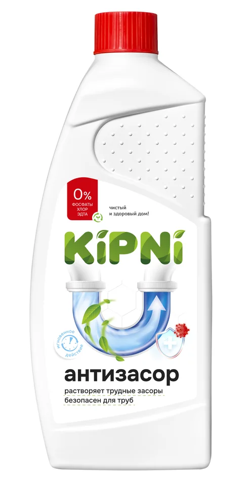 Средство для устранения засоров KiPNi 1л.