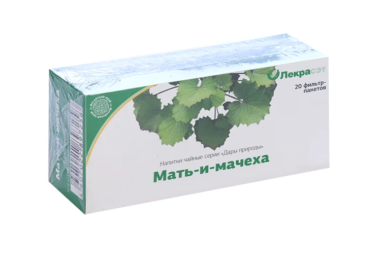 Напиток чайный Дары природы Мать-и-мачеха, 1,5 г, 20 шт, сырье / фильтр-пакеты