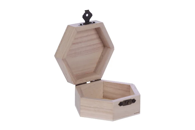 Шкатулка для росписи шестигранник 9×4,5×8 см