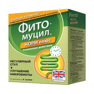 Фитомуцил Норм Плюс порошок пак 6 гр 10 шт