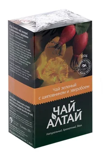 Зеленый Чай Алтай с Шиповником и Зверобоем 100 гр