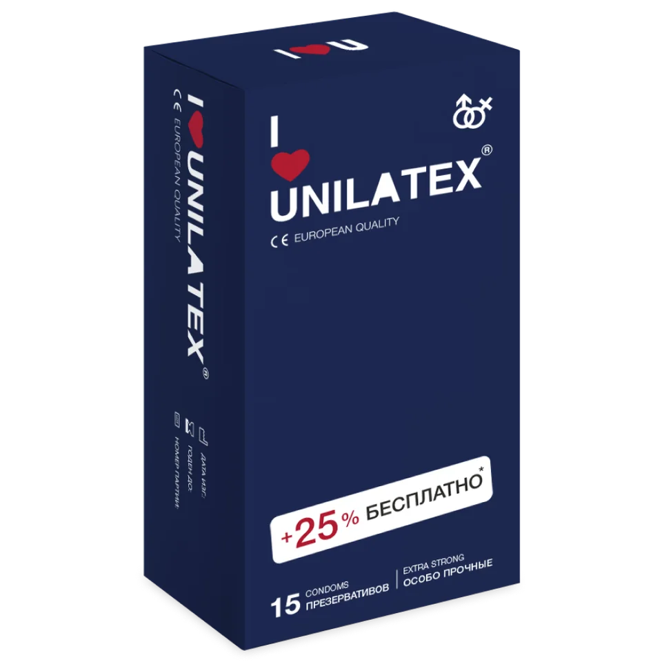 Презервативы Unilatex Extra Strong 15 шт