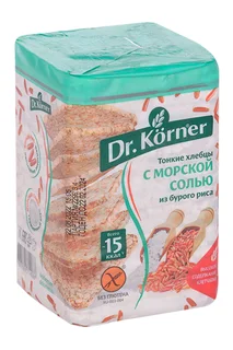 Хлебцы Dr. Korner рисовые с морской солью 100 гр