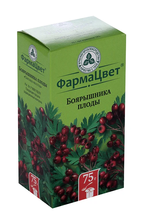 Боярышника плод ФармаЦвет 75 гр сырье растительное