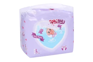 Подгузники-трусики TokiBaby дет L (9-14 кг) 21 шт