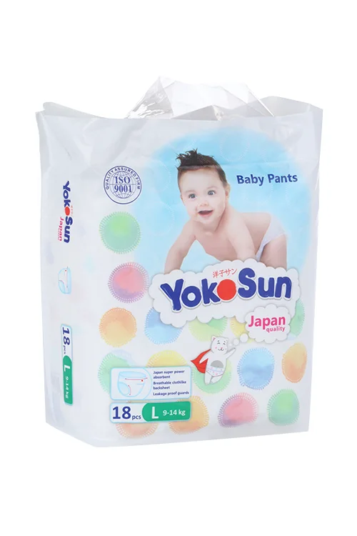 Подгузники-трусики YokoSun L (9-14 кг) 18 шт