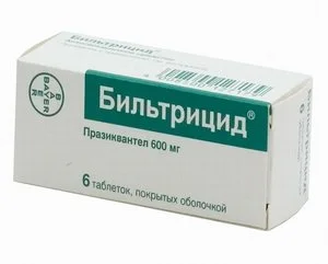 Бильтрицид 600 мг 6 шт таблетки покрытые пленочной оболочкой