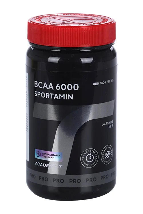 Аминокислоты Академия-Т Sportamin Всаа 6000, 180 шт