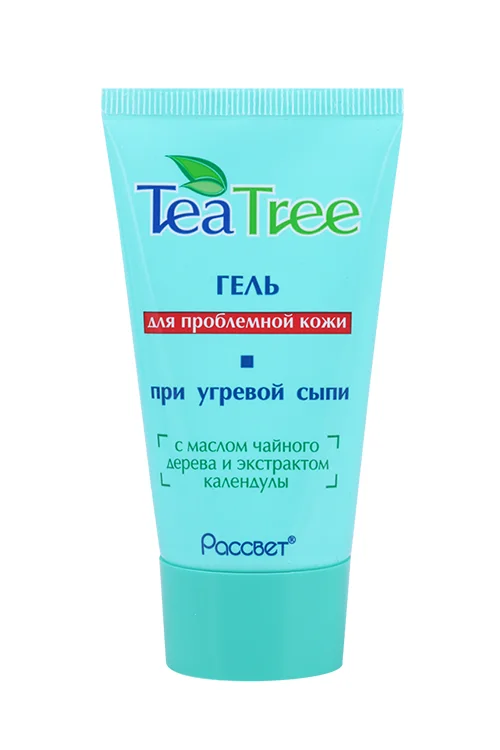 Гель Рассвет Tea Tree для пробл кожи от угревой сыпи 50 гр