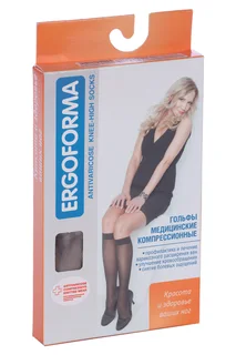 Гольфы Ergoforma компр 1класс антиварикозные женские р 6 телесный