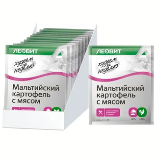 Мальтийский картофель с мясом Худеем за неделю 15 шт по 30 гр Леовит