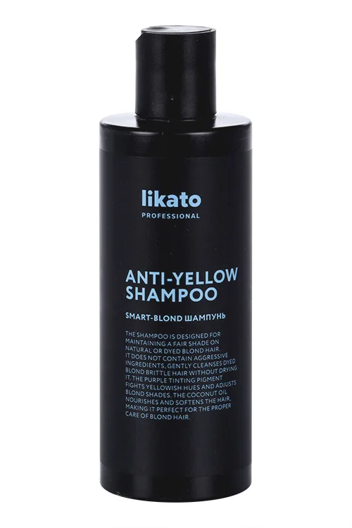 Шампунь Likato Professional Smart-Blond для придания холод оттен светлым волосам Anti-Yellow 250 мл