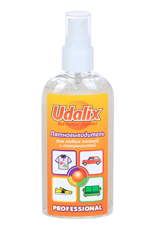 Пятновыводитель Udalix Professional для любых тканей и поверхностей жидкий 100 мл