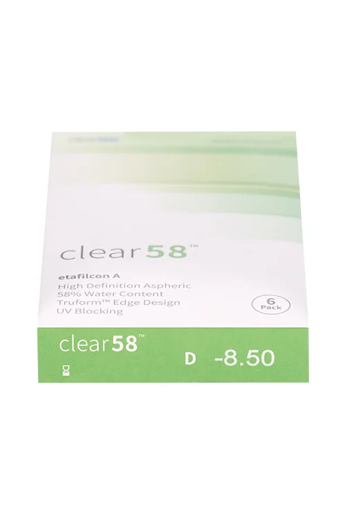 Линзы Clearlab Clear58 контактные R 8,7 (диоптрия -8,5) 6 шт