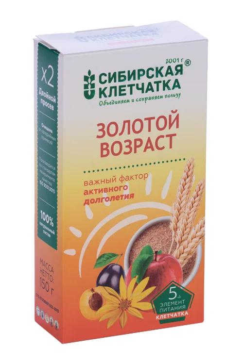 Клетчатка Сибирская Золотой возраст 150 гр