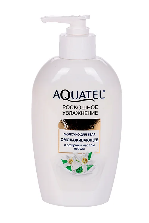 Молочко Aquatel Роскошное увлажнение с эфир маслом нероли косметич для тела 270 гр