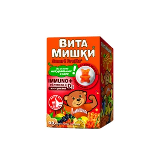 ВитаМишки Иммуно плюс облепиха пастилки жевательные 30 шт
