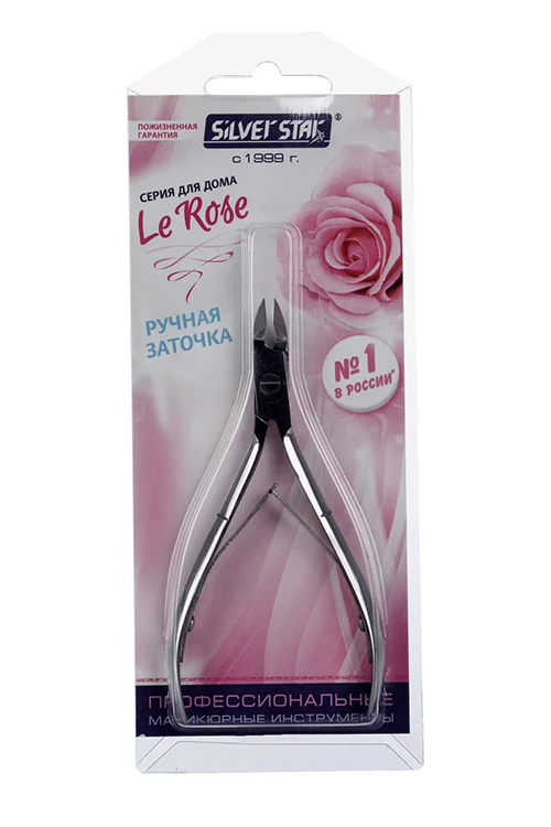 Кусачки Silver Star для кутикулы 9 мм классическая форма большие лезвия КСС 4/9 Le Rose