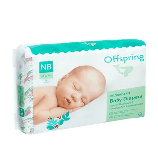 Подгузники Offspring NB 4 кг 56 шт Авокадо