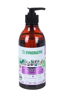 Мыло жидкое Synergetic для рук и тела цветущий инжир и лотос 380 мл