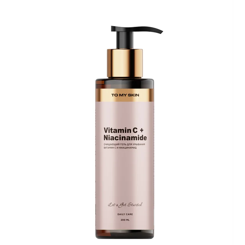 Очищающий гель TO MY Skin для умывания лица с ниацинамидом Vitamin C & Niacinamide 200 мл