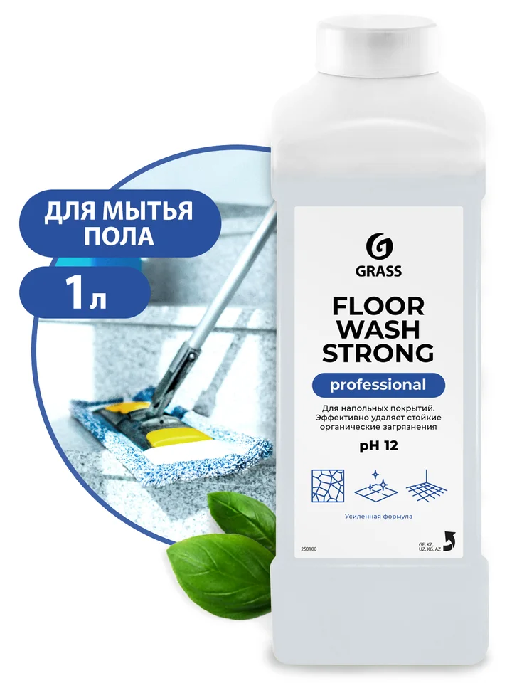 Grass Щелочное средство для мытья пола "Floor wash strong" (канистра 1 л)