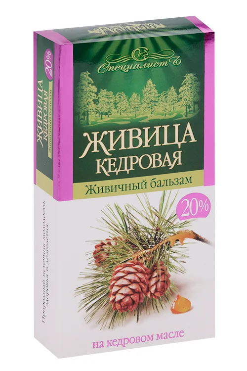 Бальзам Живичный кедровый 20% 100 мл