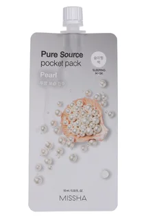 Маска Missha Pure Source с экстрактом жемчуга кремовая ночная, 10 мл