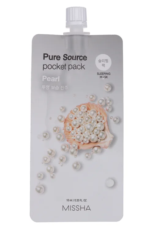 Маска Missha Pure Source с экстрактом жемчуга кремовая ночная, 10 мл