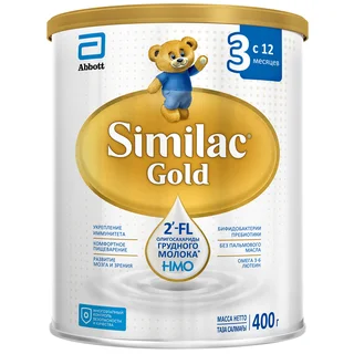 Симилак смесь молочная Голд 3 400 гр