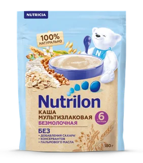 Каша Нутрилон без м мультизлаковая (с 6 мес) 180 гр