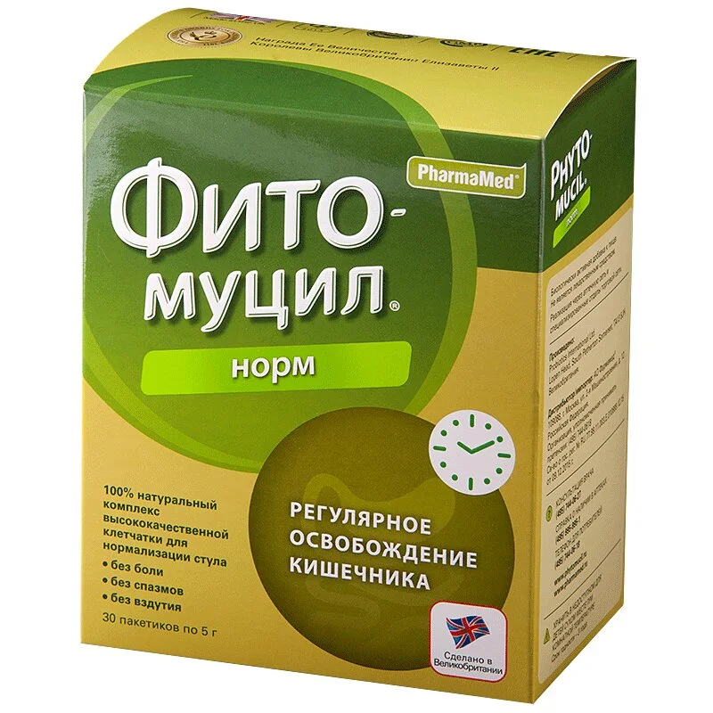 Фитомуцил Норм порошок для приема внутрь пакеты 5 гр 30 шт