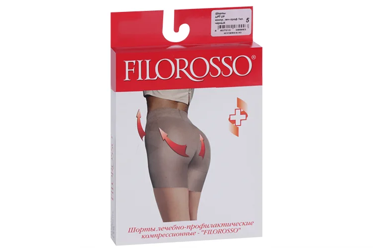 Шорты Filorosso Lift UP 1 класс компр черный р 5