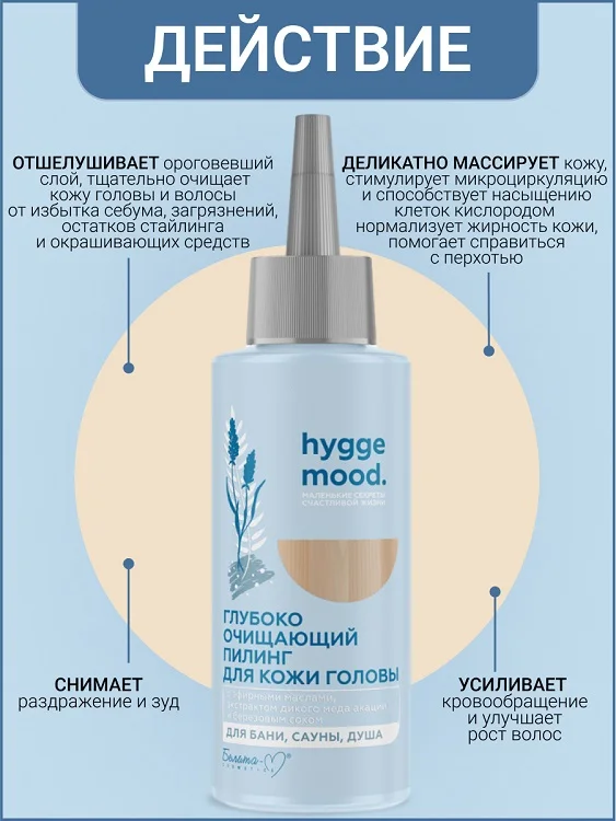 Белита-М Cosmetics Пилинг глубоко очищающий для кожи головы с эфирными маслами Hygge Mood 150 гр