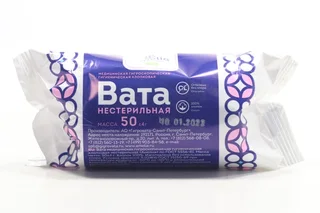 Вата Амелия гигиен н/стер, 50 г