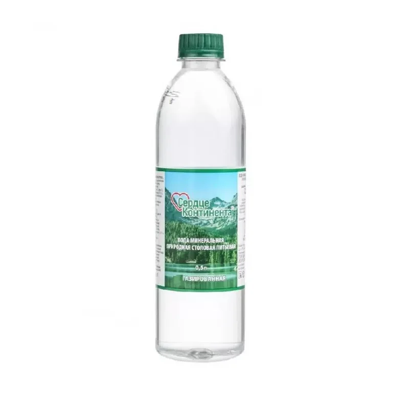 Сердце Континента Вода Минеральная Газир.0,5Л