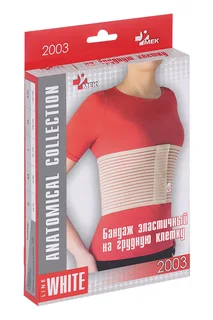 Бандаж эластичный Мек на грудную клетку беж L (2003 Беж)