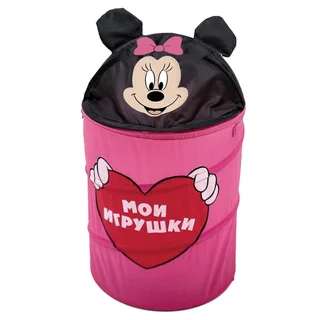 Корзина Disney для игрушек "Мои игрушки" Минни Маус с ручками и крышкой