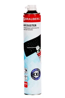 Сжатый воздух Brauberg для очистки офисной техники 1 л