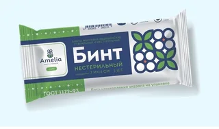 Бинт марлевый н/стер (7м х14 см) Амелия