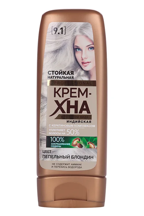 Крем-Хна Fito косметик Professional индийская пепельный блондин 140 мл