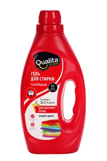 Гель для стирки Qualita для цветного белья флакон 1 000 мл