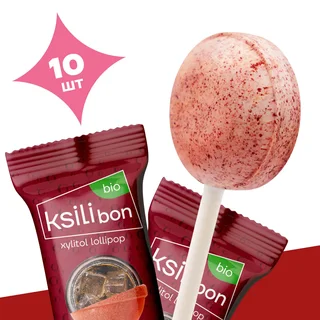 Ksilibon Bio Lollipop Черри кола, 10 шт
